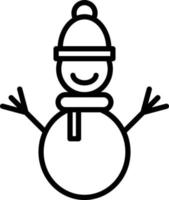 Snowman Icon Style vector