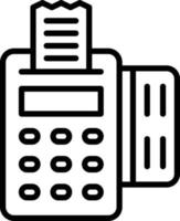 Pos Terminal Icon Style vector