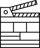 Clapper Board Icon Style vector