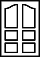 estilo de icono de puerta de habitación vector