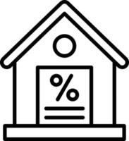 Mortgage Loan Icon Style vector