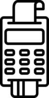 Pos Terminal Icon Style vector