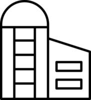 estilo de icono de silo vector