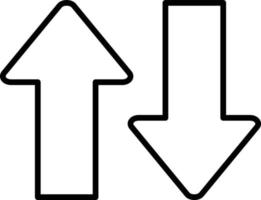 Up Down Icon Style vector