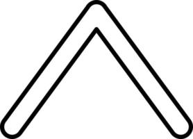 Up Chevron Icon Style vector