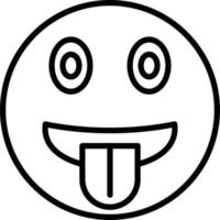 Tongue Out Icon Style vector