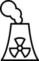 Nuclear Energy Icon Style vector