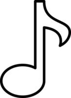 Musical Note Icon Style vector