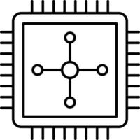 Cpu Icon Style vector