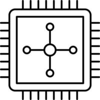 Cpu Icon Style vector