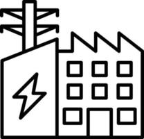 Electric Factory Icon Style vector