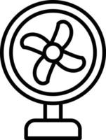 estilo de icono de ventilador vector