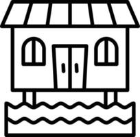 Bungalow Icon Style vector