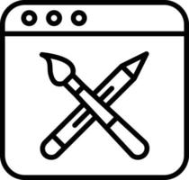 Web Design Icon Style vector
