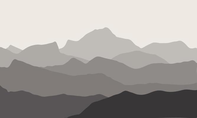 Mountains abstract background illustration