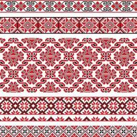 Ethnic Fabric Carpet Ornaments 02 vector