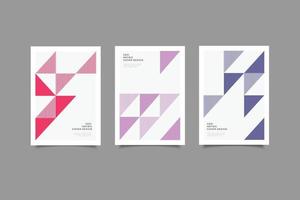 Geometric cover trend collection vector