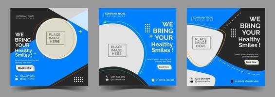 healthcare Social media post banner design templete vector