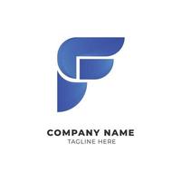 Modern F Letter Abstract Branding Identity logo design vector Template