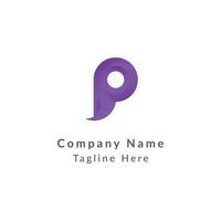 Modern P Letter Branding Identity logo design vector Template