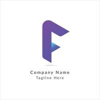 Modern F Letter Branding Identity logo design vector Template