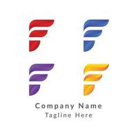 Modern F Letter Branding Identity logo design vector Template