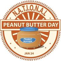 National Peanut Butter Day vector