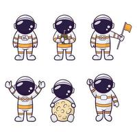 Cute Astronaut with different poses