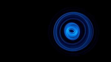 lignes bleues incurvées abstraites brillantes - timelapse vidéo 4k peint à la lumière