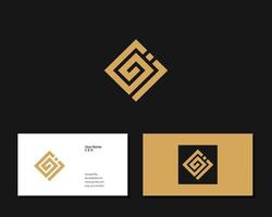 Letter G J logo design. creative minimal monochrome monogram symbol. Universal elegant vector emblem. Premium business logotype. Graphic alphabet symbol for corporate identity