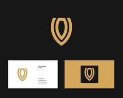 Diseño de logotipo letra OV. símbolo de monograma monocromo mínimo creativo. emblema de vector elegante universal. logotipo de empresa premium. símbolo del alfabeto gráfico para la identidad corporativa