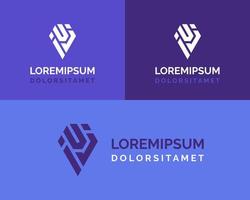 diseño del logotipo de la letra ivj. símbolo de monograma monocromático mínimo creativo. emblema vectorial elegante universal. logotipo de empresa premium. símbolo del alfabeto gráfico para la identidad corporativa vector