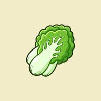 chinese cabbage illustration. Suitable for decoration, sticker, icon and others. vector