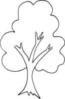 tree icon. hand drawn doodle. , scandinavian nordic minimalism monochrome forest vector