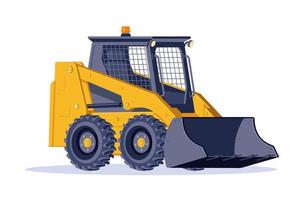 excavadora. maquinaria de construcción. ilustración isométrica vectorial vector