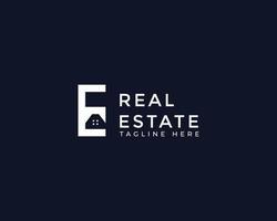 E Letter Real Estate Business Logo Template, Building, Property Development, and Construction Logo Vector Design