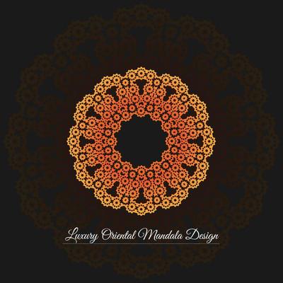 Luxury Oriental Mandala Design. mandala meditation relaxing pattern anti stress coloring