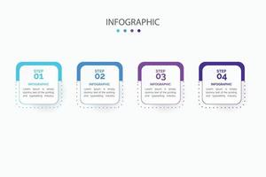 visualización de datos comerciales. diagrama del proceso. elementos abstractos de gráfico, diagrama con 3 pasos, opciones, partes o procesos. concepto creativo para infografía. vector