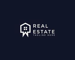 Real Estate Logo, Construction Architecture Building Logo Design for real estate chat, chat communicate, communication vector