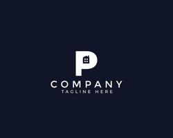 P Letter Real Estate Business Logo Template, Building, Property Development, and Construction Logo Vector Design