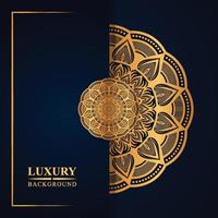 Luxury mandala background with golden arabesque pattern arabic islamic east style.decorative mandala for print, poster, book cover, etc. vector