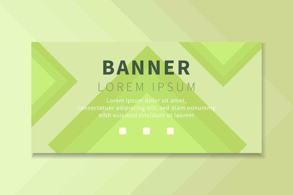 Modern style banner vector geometric abstract background