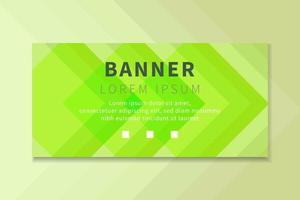 Colorful green banner vector abstract background