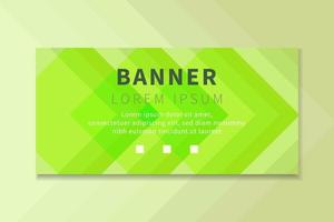 Fondo abstracto de vector de banner verde colorido