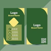 plantillas de diseño de tarjetas de visita verticales vector