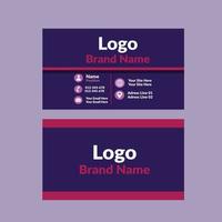 Creative Business Card Template Design. vector