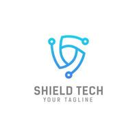 security tech logo design template vector