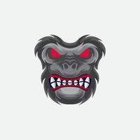 logotipo de la mascota del mono premium