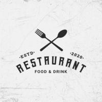 colección de plantillas de diseño de logotipo de restaurante moderno vector