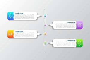 paso plantilla de infografía empresarial vector